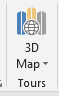 MS Excel insert tab 3D Map Tours