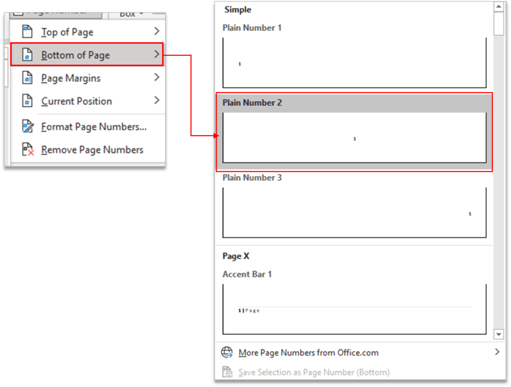 Header & Footer Group in MS Word