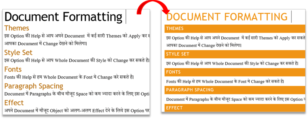 Style Group in MS Word