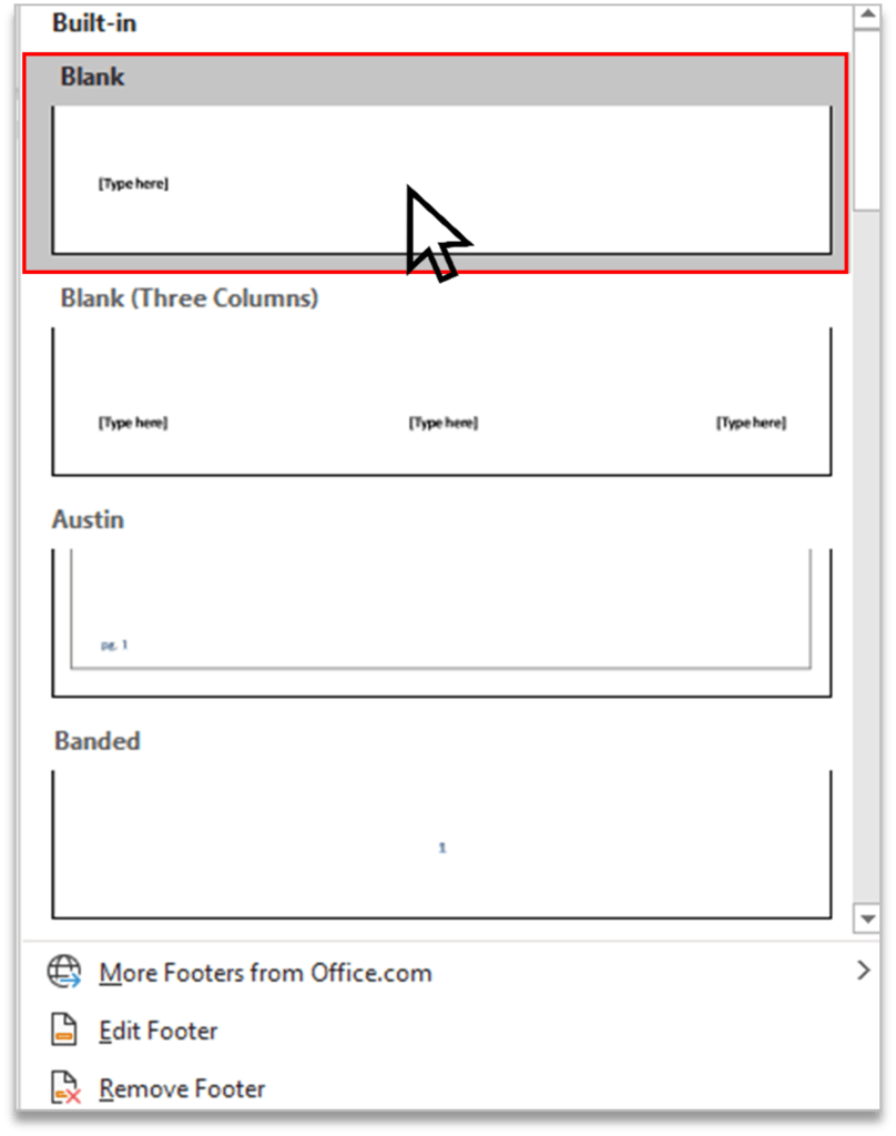 Header & Footer Group in MS Word