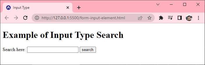 Input Search Type