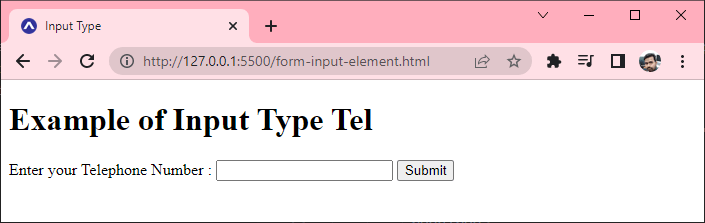 Input Tel Type