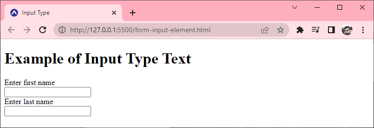 type text