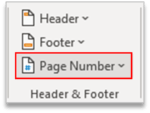 Header & Footer Group in MS Word