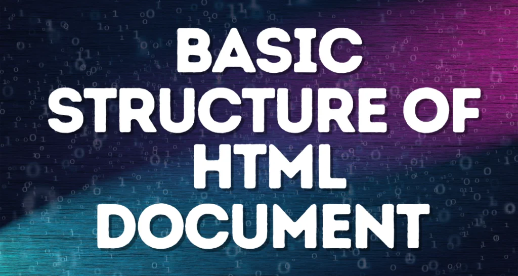 Basic Structure Of HTML Document AIYO IT Tutorial