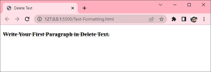 html delete