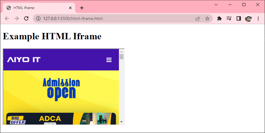 What is HTML Iframe