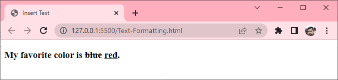 html insert