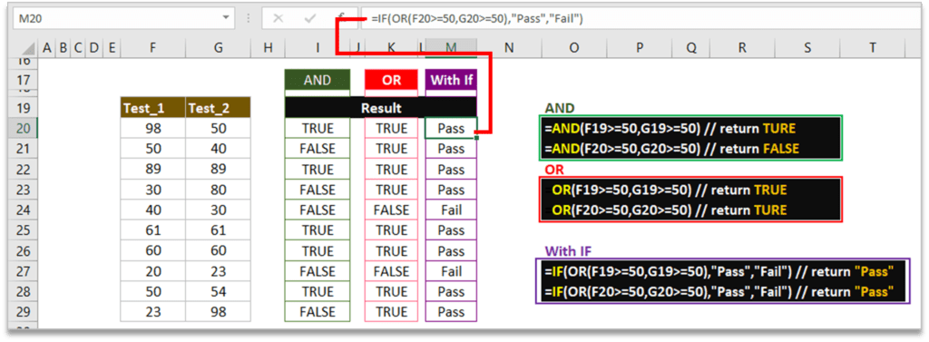 AND Logic Formula in Excel