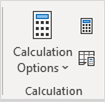 Calculation in Formulas Tab