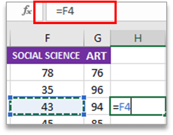 Cell Address in Excel