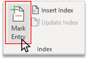 Mark Entry in Index Group