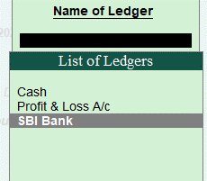 Choose Ledger for Display