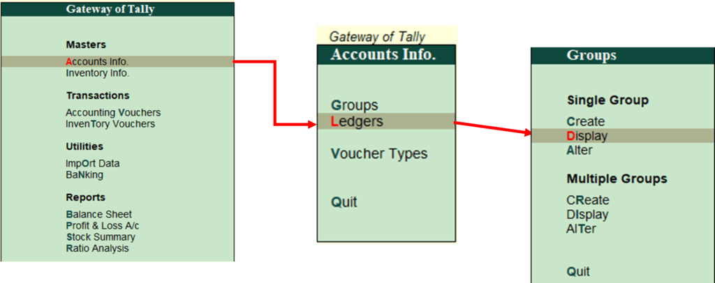 Display Group Path in tally erp 9