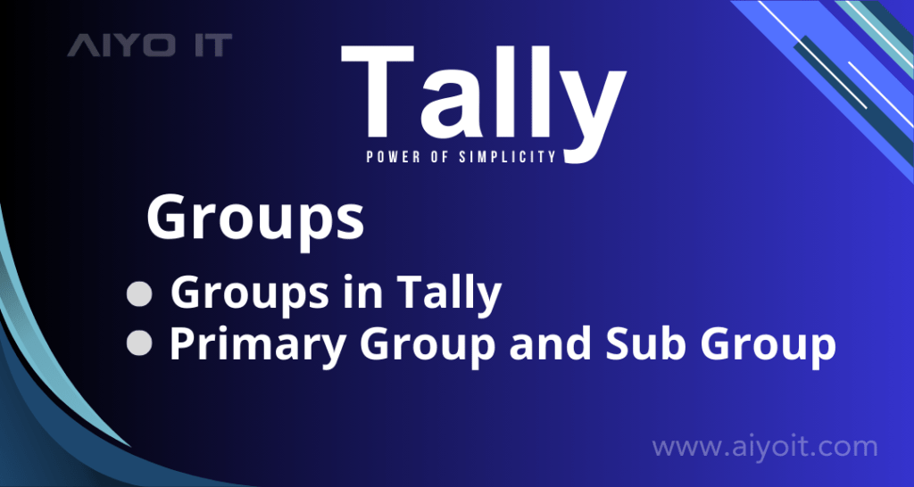 How to Create Group in Tally