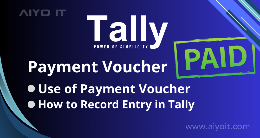 Payment Voucher in Tally