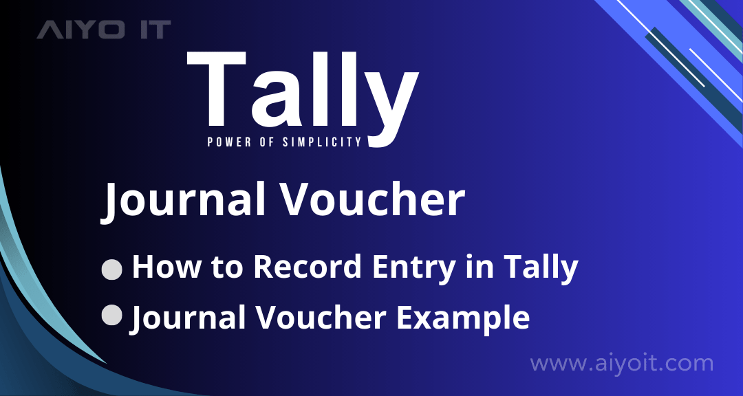 Journal Voucher in Tally | how to record journal Voucher in tally