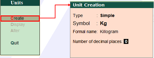 How to Create Units of Measure in Tally?